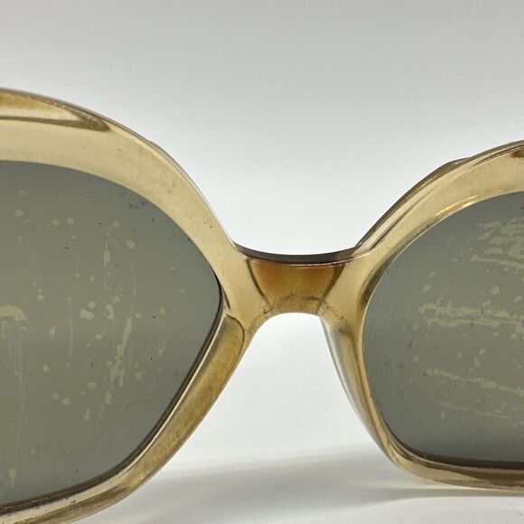 Cool Ray 137 Oversized Retro Fun Sunglasses 1960s Vtg Tawny Brown Plastic READ - Picture 8 of 9